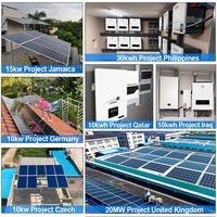 Panneaux solaires HF à usage domestique 5KW 10KW 15KW 20KW 30KW Système d'alimentation solaire hors réseau Énergie solaire hybride avec batterie