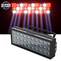 Projecteur stroboscopique LED RVB 30x10W blanc chaud 600x0.3W avec effet de lavage de couleur, DMX, RDM, activé par le son, pour scène et discothèque