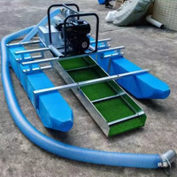 Équipement portable de dragage d'or flottant pour rivière, drague à or fluvial