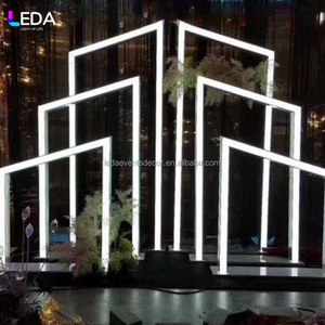 Leda đám cưới lớn hội trường dẫn ánh sáng Dải Backdrop đứng thiết lập hình học Wedding party Kim Loại vòm - Product Image 2