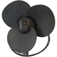 Ventilador de Refrigeración para Autobús de 12V/24V CC con Aspas de Silicona Suave 360 °   Soporte Ajustable Universal para Camiones, Autobuses, Autocares y Autocaravanas