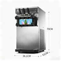 Machine à cônes de crème glacée verticale de petite taille XY Commercial