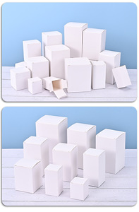 Tùy chỉnh phổ Trắng sóng Hội Đồng Quản trị Hộp Quà Tặng dày gấp bao bì hộp giấy cho mỹ phẩm nhỏ hộp Thẻ trắng - Product Image 6