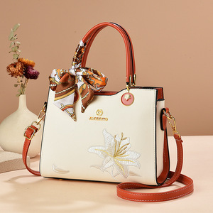 <b>Sweet</b> Handbags for Women New Fashion Designer PU Leather Top-Handle Tote Shoulder Bags - Product Image 1