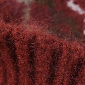 Bonnet d'hiver en tricot jacquard rayé, chaud et épais, pour femme, bonnet d'extérieur, bonnet en laine tendance - Product Image 3