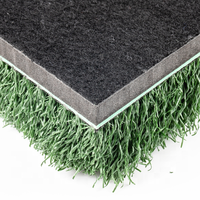 Tapis d'entraînement de golf BLG T4010B+ Tee Turf Line pour le chipping et le fairway, 1500x1500mm, 52mm d'épaisseur, personnalisable, léger, 19kg
