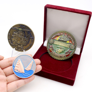 Commercio all'ingrosso personalizzato 3D Logo sfida moneta a buon mercato in metallo bianco artigianato in oro argento antico placcatura per Laser - Product Image 1