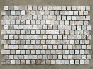 حجر الكوارتزيت الذهبي الطبيعي على شبكة للفناء - Product Image 4