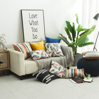 Offre Spéciale imprimé Floral feuille luxe moderne canapé taie d'oreiller canapé housse de coussin décoratif maison