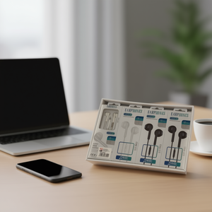 Auricular Earphones With Microphone 12U ST-983 Music Active Noise Control 12 Pcs - Product Image 1