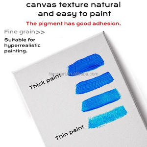 Algodón blanco lienzo en blanco arte <span class=keywords><strong>lienzos</strong></span> lienzo Panel para pintar 20x20cm madera pintura hoja cubre soporte personalizado - Product Image 2