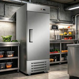 Congelador de Exhibición de Una Puerta para Mantener Alimentos Frescos, Refrigerador Comercial con Enfriamiento Ventilado para Servicios de Catering - Product Image 2