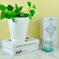 Pot de fleurs à arrosage automatique Pots de jardin en plastique pour plantes succulentes pots de jardin décoration de la maison