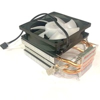 Dua Pipa Panas Pendingin CPU TDP 90W Universal untuk Komputer Mini PC Kabinet Casing Intel AMD Am4 Profil Rendah 90X90X25MM Kipas