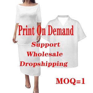 <span class=keywords><strong>Tahiti</strong></span> Combo Puletasi et chemise Tahitian Girl La Orna Style Off Shoulder Church Dresses Chemises Hawaii pour hommes POD Vêtements personnalisés - Product Image 6