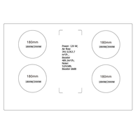 Table de cuisson à induction à 4 brûleurs intégrée Surface en céramique Contrôle tactile Haute efficacité Classe de nettoyage facile Efficacité énergétique Downdraft