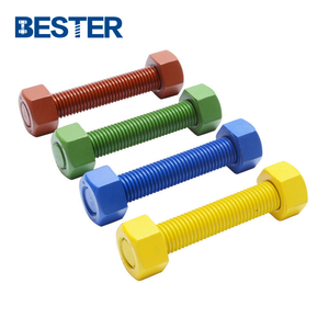 สลักเกลียวสำหรับ B7 A193เกรด10.9 B8 B8M เคลือบด้วย PTFE ทำจากสเตนเลสสตีลคาร์บอนเหล็กมีความแข็งแรงสูง - Product Image 3