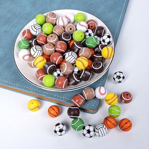 Usine en stock Non toxique Durable drôle boule forme bébé jouets à mâcher perles de dentition à mâcher pour bébé - Product Image 2