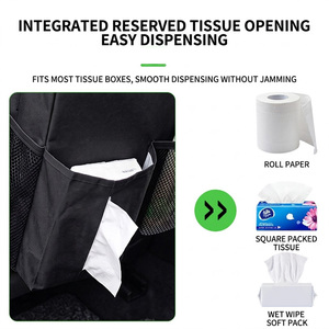 Poubelle de siège de voiture multifonctionnelle, organisateur de rangement en tissu Oxford, sac de rangement étanche, sac isotherme pour véhicule - Product Image 4