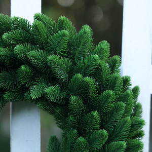 Guirlande artificielle <span class=keywords><strong>en</strong></span> PE, pin et <span class=keywords><strong>sapin</strong></span>, verte unie, pour Noël, fête, extérieur, écologique, imperméable, non éclairée, pour porte d'entrée, DIY, maison, fêtes - Product Image 5