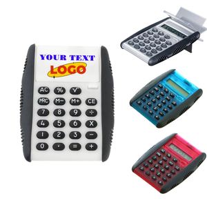 Calculadora Plegable Mini con Tapa Abatible y Logotipo Personalizado, con Soporte, Alimentación por Batería, Pantalla LCD de 8 Dígitos, Calculadora Básica para el Hogar, Oficina y Escritorio - Product Image 1