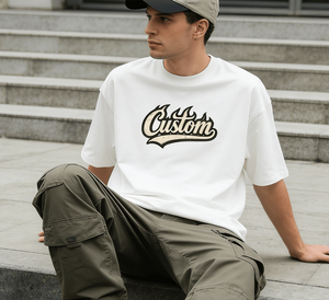 Camiseta de Manga Corta con Cuello Redondo para Hombre, 100% Algodón, Transpirable, Estilo Hip Hop Urbano, con Logotipo Personalizado Impreso en la Parte Delantera - Product Image 5