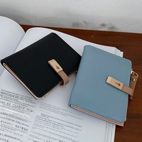 Dompet Wanita Kulit PU Motif Leci Warna Solid Gaya Korea 2023 Grosir Lintas Negara Clutch Cardholder Resleting Koin