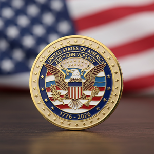 Pièces de monnaie commémoratives américaines en argent, souvenir du 250e anniversaire (Semi-Centenaire), objet de collection antique - Product Image 1