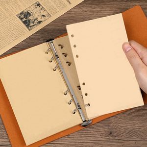 Nuevo Diario de Viaje Personalizable A6 con Textura de Hoja de Arce, Cuaderno de Papel Grueso con Espiral de Cuero, 100 Hojas - Product Image 4