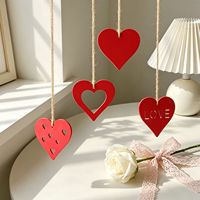 Cetakan Silikon Liontin Hati Berongga Ornamen Gantung Hati CINTA DIY Cetakan Resin Plester Aromaterapi Valentine