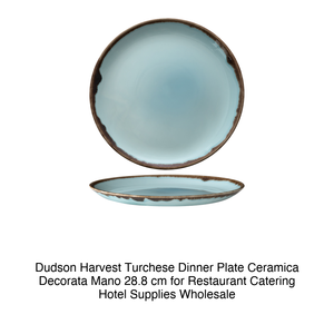 Plato de Cena Dudden Harvest Turquoise, Cerámica Hecha a Mano, 28.8 cm, para Restaurantes, Servicios de Catering y Suministros para Hoteles, Venta al por Mayor - Product Image 2