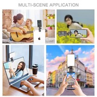 Haute luminosité Mini taille multi-angle rechargeable ST120 Led lumière photographique de remplissage pour caméra téléphone vidéo