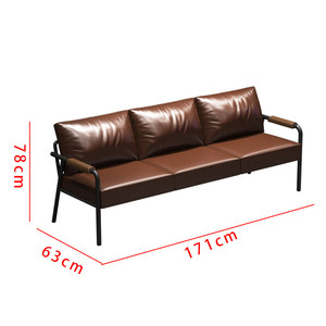 Sillas de <span class=keywords><strong>Bar</strong></span> Modernas Estilo Industrial Vintage, Tipo Cabina para Apartamento, de Hierro Forjado y Cuero Sintético, Personalizables, para Uso Comercial - Product Image 6