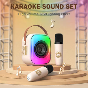 ONIKUMA L7 Portable Mini Karaoke Audio Kit Upgraded Large Volume RGB LightingDual Microphones <b>Wireless</b> Speakers - Product Image 2