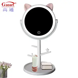 The New Listing Girl Compact Lady Dressing Cosmetic Table Home Decor Makeup Led Light Mirror