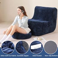 Loisirs modernes Grand canapé d'extérieur paresseux Compression Pouf Canapé Chaises Film Chaise Canapé Canapé