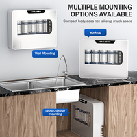 Système de filtration submersible avec filtre submersible à ultrafiltration UF à 5 étapes, 0,01 micron, élimine les goûts et les odeurs désagréables