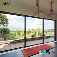 Puerta Corredera de Patio con Certificación CSA, Marco Delgado de Aluminio con Rotura de Puente Térmico, Doble Acristalamiento, Resistente a Impactos