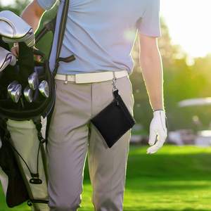 <span class=keywords><strong>Golf</strong></span> Tee Pouch Custom Logo Professionele Rits Tas <span class=keywords><strong>Golf</strong></span> Tee Pouch Met Metalen Kreeft Klauw Clip - Product Image 6