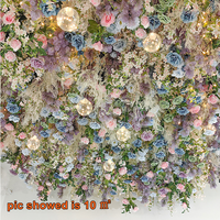 Vente chaude Décoration De Mariage Fleur Artificielle Fleurs Murales Suspendues Plante Verte Pour La Décoration De Scène De Mariage