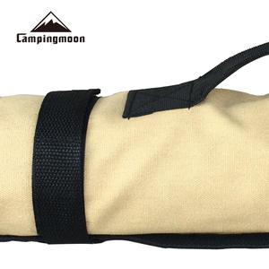 Campingmoon <b>Tent</b> Peg <b>Bag</b> Canvas 20 Pieces Double Layer Outdoor Camping Storage <b>Bag</b> - Product Image 4
