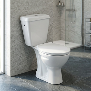 Inodoro dividido de WC montado en el suelo de baño de dos piezas sanitario de cerámica directo de fábrica india a precio barato - Product Image 3