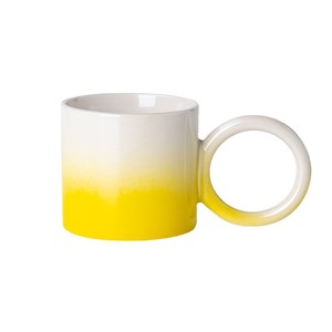 Ceramic Chubby Mug Solid Color Round Handle Single Cup Gift <b>Drinkware</b> - Product Image 3