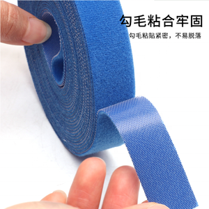 สายรัดสายรัดสองด้านสำหรับจัดการสายไฟสายรัดไนลอนปรับได้ใช้ซ้ำได้และแถบห่วง - Product Image 5