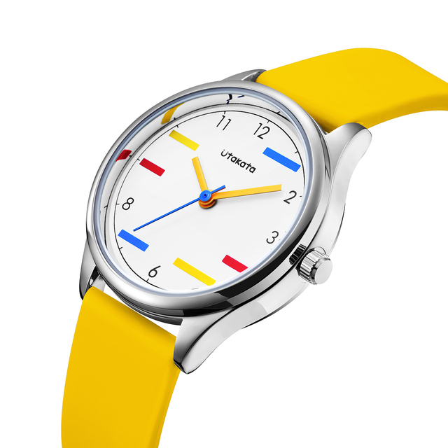 Customizable Multi-colored Alloy Case Glass Dial 30mm Simple Design Kids Watches in Quartz Movement Jelly Silicone Band