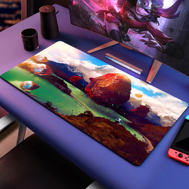 Custom Pattern XXL 400x900x4mm Gaming Mousepad Anti Wear Waterproof Fabric Non Slip Base Reliable OEM Service in Stock