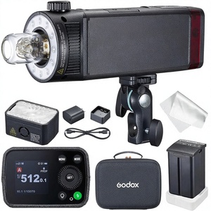 Flash de poche TTL <span class=keywords><strong>Godox</strong></span> <span class=keywords><strong>AD200</strong></span> Pro II 200Ws avec dissipation thermique améliorée, écran couleur, lumière de modélisation bicolore, sortie 1/1-1/512 - Product Image 1
