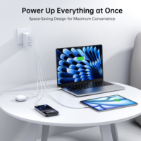 Vente d'usine – Adaptateur chargeur pliable GaN 140W pour ordinateur portable, station de charge ultra-rapide 4 ports, prise Type C US avec OTP OCP