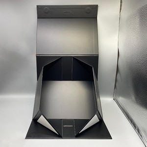 Customized Logo A4 Deep <b>Gift</b> <b>Hampers</b> Rigid Foldable Paper Magnetic Mailer Packaging <b>Gift</b> <b>Box</b> with Ribbon Closure - Product Image 2