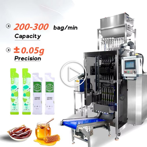 เครื่องบรรจุน้ำผลไม้เข้มข้นแนวตั้งอัตโนมัติแบบหลายเลน สำหรับบรรจุซองแบบไม่สม่ำเสมอรูปทรงต่างๆ - Product Image 1